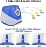 Automatic Dog Ball Launcher with 15 Pcs 2 Inch Mini Tennis Balls Deep Blue - Image 4