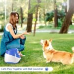 Automatic Dog Ball Launcher with 15 Pcs 2 Inch Mini Tennis Balls Deep Blue - Image 6