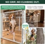 FXW AuraSpace Pro Clear Acrylic Indoor Dog Playpen, 32" H, 8 Panels - Image 3