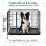 DUMOS 36 Inch Dog Crate, Foldable Small Medium Dog Cage Pet Kennel - Image 3