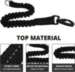 Long Dog Leash 10 FT: Heavy Duty Rope Leashes for Dogs Training with Swivel Lockable Hook Reflective Threads Bungee and Padded Handle - Dog Lead for Large Small Medium Dogs Outside Walking Hiking - Image 3