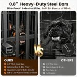 Heavy Duty Dog Crate, 49'' Large Indestructible Cage for High-Anxiety Dogs - Image 3