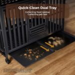 Heavy Duty Dog Crate, 49'' Large Indestructible Cage for High-Anxiety Dogs - Image 4
