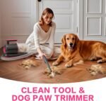 Dog Grooming Vacuum Kit, 1.2L, Dyson-Style Gray - Image 3