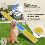 Dog Agility Seesaw - 118"x13"x21" Dog Agility Training Equipment for Backyard Obstacle Courses, Weather Resistant & 2-Level Height Adjustable - Image 5