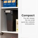 IRIS USA Dog Food Storage Container, Up to 13 lbs, Smoke, Made in USA - Image 6