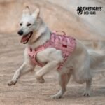 OneTigris Tactical Dog Harness for Small Dog, No Pull Small Dog Vest Harness with Handles Breathable Military Dogs Molle Vests for Walking Hiking Training (Pink, Medium) - Image 3