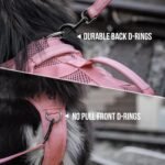 OneTigris Tactical Dog Harness for Small Dog, No Pull Small Dog Vest Harness with Handles Breathable Military Dogs Molle Vests for Walking Hiking Training (Pink, Medium) - Image 5