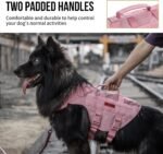 OneTigris Tactical Dog Harness for Small Dog, No Pull Small Dog Vest Harness with Handles Breathable Military Dogs Molle Vests for Walking Hiking Training (Pink, Medium) - Image 6