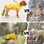 Kimee Dog Raincoat Waterproof Dog Rain Jacket for Small to 3X-Large Dogs, L - Image 5