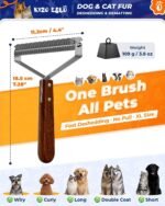 XL+ Undercoat Rake for Dogs & Cats, Dog Brush for Shedding, Dematting Comb - Image 4