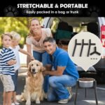 SHAINFUN Adjustable Dog Bowl Stand, Tall Elevated Feeder for 7-10.6" Bowls, Metal Single Raised Holder, 11" Tall (Bowl Not Included) - Image 5