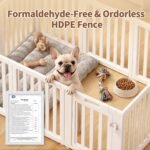 EVERFRONT Dog Playpen Indoor, Puppy Playpen, White 24" H, 10 Panels - Image 4