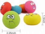 Smile Face Dog Squeaky Toys Soft Latex Squeak Balls for Puppy Small Pet Dogs 6 Pcs/Set - Image 4