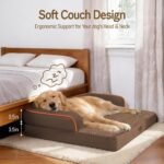 Comfort Expression Waterproof XXL Dog Bed with Bolster for Extra Large Dogs - Image 3