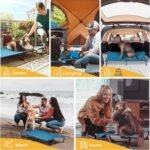 CANINE CANYON Upgraded Non-Slip Daisy Cot, Medium Foldable Elevated Dog Bed, Portable Raised Outdoor Dog Cot for Camping/Home, Chew Proof Waterproof Heavy Duty Up to 160 Lbs, Dark Blue, 32"x 23" - Image 7