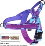Annchwool No Pull Dog Harness with Padded Handle&Front Clip(CamoPurple,L) - Image 2