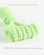 Sunglow Dog Toy Interactive Chewing Rope Ball Toys Natural Cotton Washable Durable Tug of War for Small Medium Dogs Puppies Training Playing Teeth Cleaning (Drop Ball) - Image 3