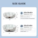 Bedsure Cooling Small Dog Bed, Round Washable, 20Inch Arctic Cooling Blue - Image 5