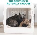 KindTail PAWD Collapsible Dog Crate, Portable Indoor Outdoor Kennel for Dogs 15–25 lbs, French Bulldog, Dachshund, Maltese, Pomeranian, Medium, 26" L x 20" W x 21" H, 12 lbs, White - Image 9