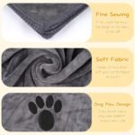 40 x 23.6 Inch Dog Towels for Drying Dogs, Absorbent Microfiber Dog Towel - Image 3