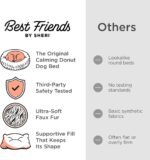Best Friends by Sheri Original Calming Donut Dog Bed, Gray, XL, 45" - Image 6