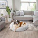 Best Friends by Sheri Original Calming Donut Dog Bed, Gray, XL, 45" - Image 7