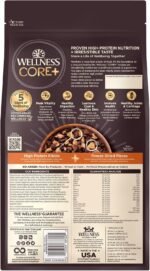 Wellness CORE+ Small Breed Adult Dry Dog Food with Freeze Dried Pieces, Grain Free Kibble+, Natural, High Protein, Turkey and Chicken Recipe, 4 lb Bag - Image 7