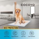 COCOYO Best Value Training Pads, 22" x 22", 100 Count, White & Blue Puppy Pads - Image 3