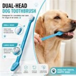 Dog Toothbrush, 360 Degree Finger Toothbrushes, Triple Head Toothbrushes, Double Head Toothbrush,Cleaning Brushes for Dog Cat Oral Dental Health (9 Pack) - Image 5