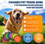 Collapsible Dog Bowl 3 PCS 20 oz Travel Pet Bowl with Carabiner Clip - Image 6
