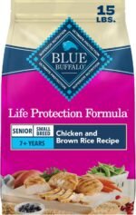 Blue Buffalo Life Protection Formula Chicken Small Senior Dog Food, 15 lb