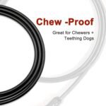 Heavy Duty Dog Leash, Chew Proof Metal Leash for Large Dogs (Up to 250lbs), WireRope Dog Leashes with Soft Silicone Grip (Black, 5 FT) - Image 4