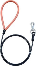 Heavy Duty Dog Leash, Chew Proof Metal Leash for Large Dogs (Up to 250lbs), WireRope Dog Leashes with Soft Silicone Grip (Black, 5 FT) - Image 7