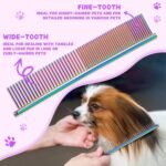 Professional Dog Grooming Scissors Set, 7 Inch/8 Inch Pet Grooming Scissors Chunkers Shears for Dog, Curved Dog Grooming Scissors, Thinning Shears for Dog with Grooming Comb - Image 5