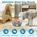 4 Pack Stainless Steel Dog Bowls, 29 OZ Metal Dog Bowls, 3.6 Cups - Image 4