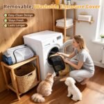 LOOBANI Dog Playpen for Small Dogs, 32"x24"x22", Foldable & Portable, Brown - Image 5