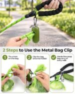 Taglory Rope Dog Leash for Medium Large Dogs, 6 FT Padded Handle, Green - Image 6