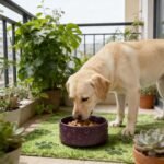Dog Bowl，Ceramic Dog Bowls, 3 Cups 30.4OZ for Medium Dogs and Puppies，Non-Slip Weighted Pet Bowl, Can be Used as Food Bowl or Water Bowl with Paw Print Pattern (Purple Paw) - Image 8