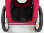 TRIXIE Dog Trailer for Bicycles, Dog Bike Trailer for Small Dogs up to 33 lbs, Quick Set-up and Fold Down, Red - Image 5