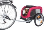 TRIXIE Dog Trailer for Bicycles, Dog Bike Trailer for Small Dogs up to 33 lbs, Quick Set-up and Fold Down, Red - Image 6