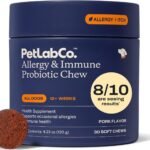 PetLab Co. Allergy & Immune Probiotic Chews, 30 Soft Chews, Pork
