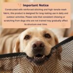 Medium Elevated Dog Crate with Removable Cover, Stainless Steel Dog Kennel - Image 6