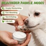 Dog Paw Balm & Nose Balm, Lick-Safe & Moisturizing | All-Natural Moisturizer & Soother for Dry | Deep Repair for Dry, Cracked Paws | Horse Hoof and Joint Care Friendly (Value Size 2.12oz) - Image 4