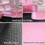 Dog Playpen Bottom Pad Fits for 36 Inch 4 Panels Exercise Pet Playpen, Dog Crate Pad Puppy Playpen Pad, Hoop and Loop Design (Note: Playpen Not Included). -Pink - Image 3