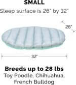 Furhaven Outdoor Travel Dog Bed for Small Dogs w/ Carry Bag, Washable & Foldable, Great for Crates & Kennels - Trail Pup Travel Pillow Mat w/ Stuff Sack Bag - Aqua/Granite Gray, Small - Image 3