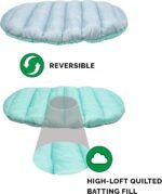 Furhaven Outdoor Travel Dog Bed for Small Dogs w/ Carry Bag, Washable & Foldable, Great for Crates & Kennels - Trail Pup Travel Pillow Mat w/ Stuff Sack Bag - Aqua/Granite Gray, Small - Image 6
