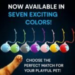 Purrmitive 2026 Durable Interactive Cat Toys for Indoor Cats, Dog Toys Ball, Rolling Pet Ball, Smart Automatic Cat Chase Balls Toy, Interactive Dog Toys Speedy Tail,Kitten & Cat Toys Interactive (Red) - Image 4