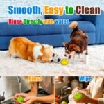 HOLYSTEED Latex Squeaky Dog Toys for Small Dogs, Mini Breed, 2.2" Flat Ball - Image 6