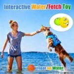 HOLYSTEED Latex Squeaky Dog Toys for Small Dogs, Mini Breed, 2.2" Flat Ball - Image 7